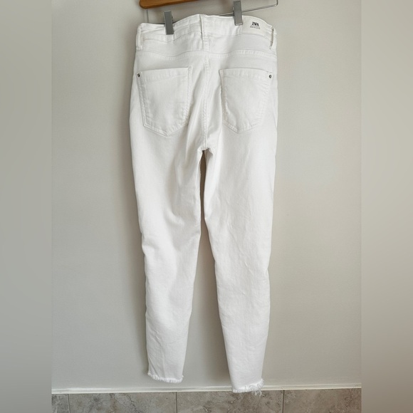 Zara White Skinny Jeans Classic Style - Picture 3 of 5
